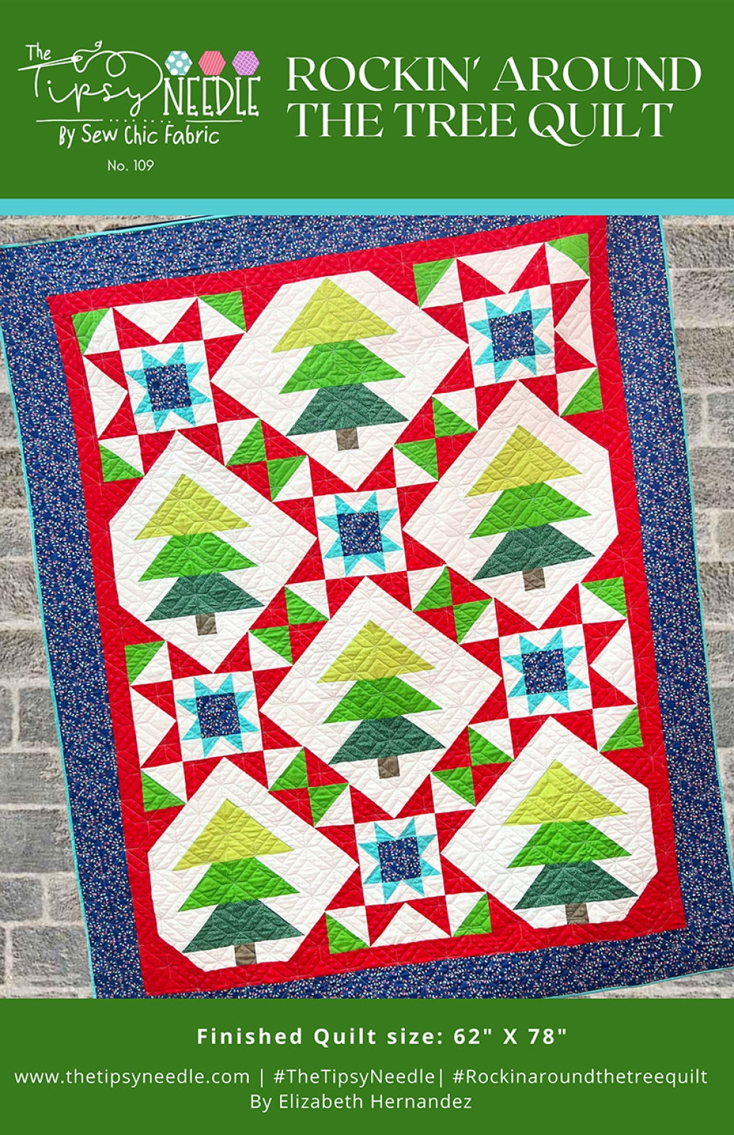 Rocking Around The Tree Quilt Pattern by The Tipsy Needle