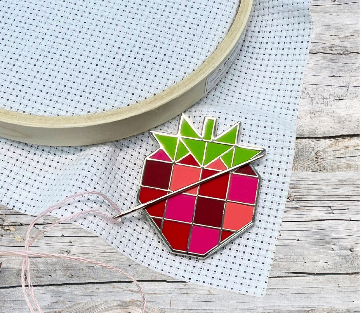 Strawberry Patch Needle Minder Quilt Pattern by The Tipsy Needle
