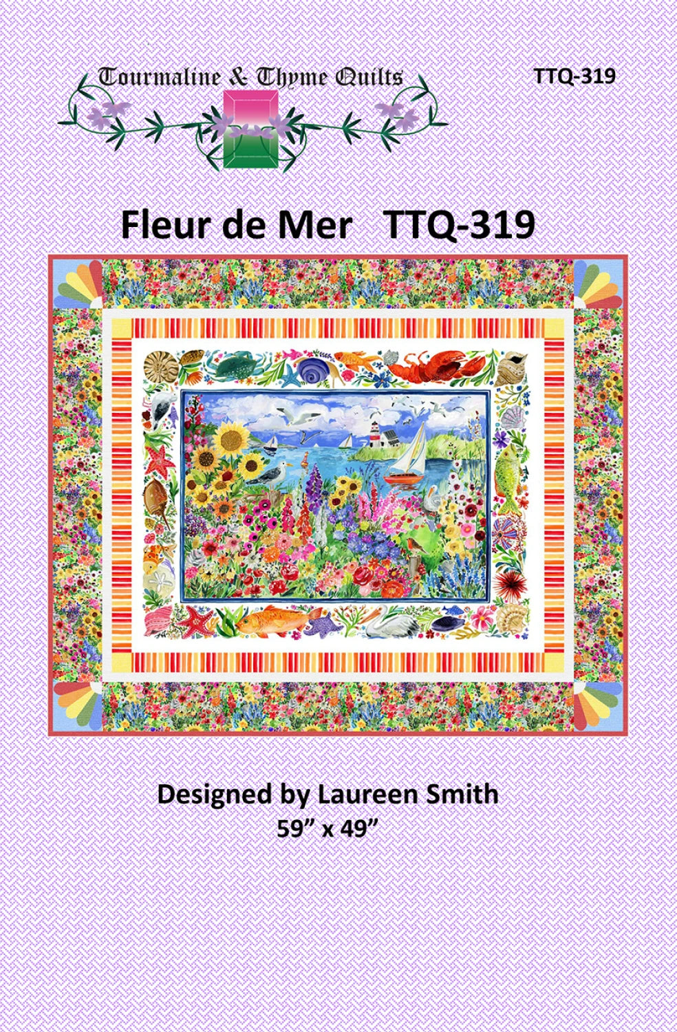 Fleur de Mer Quilt Pattern by Tourmaline & Thyme Quilts