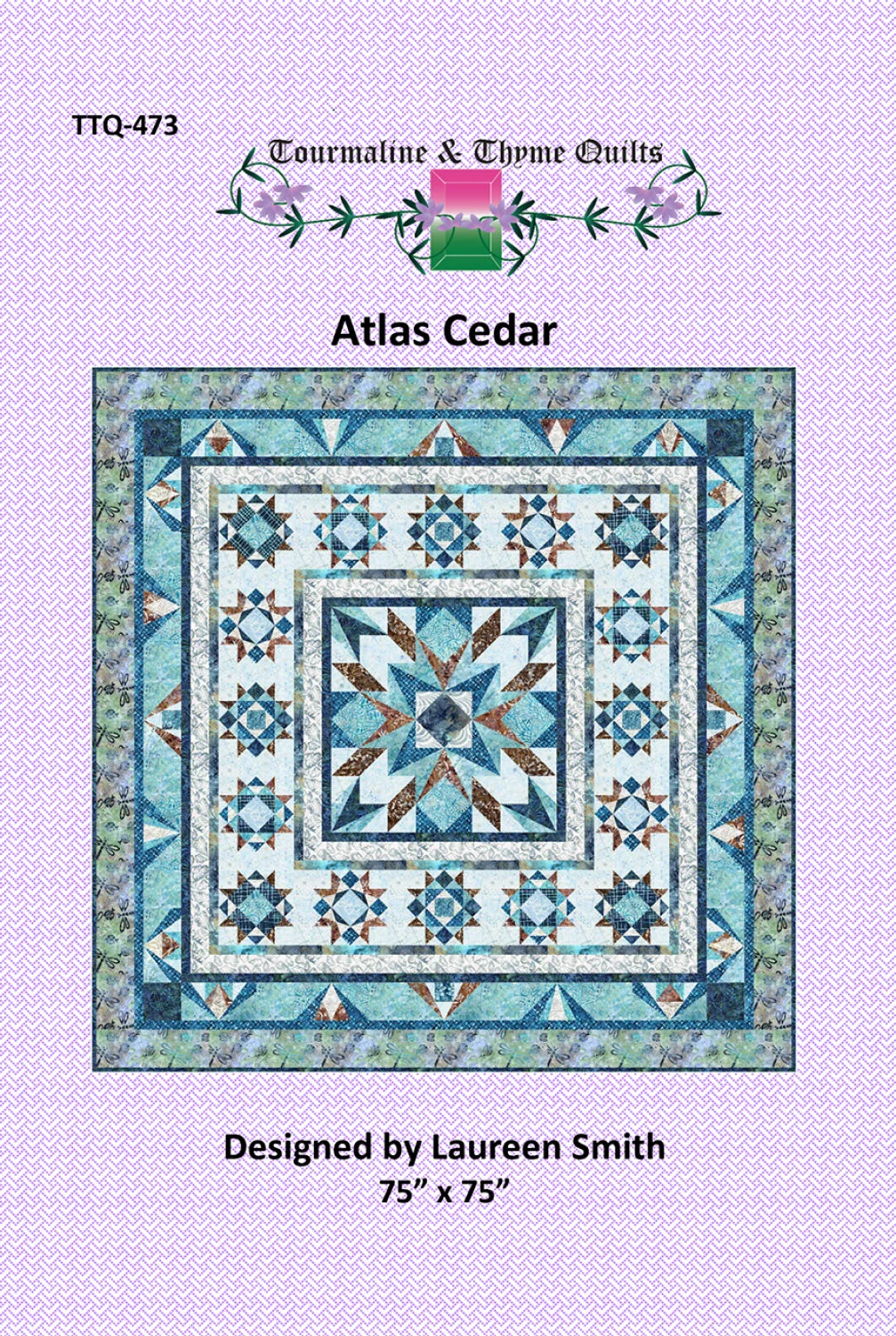 Atlas Cedar Quilt Pattern by Tourmaline & Thyme Quilts