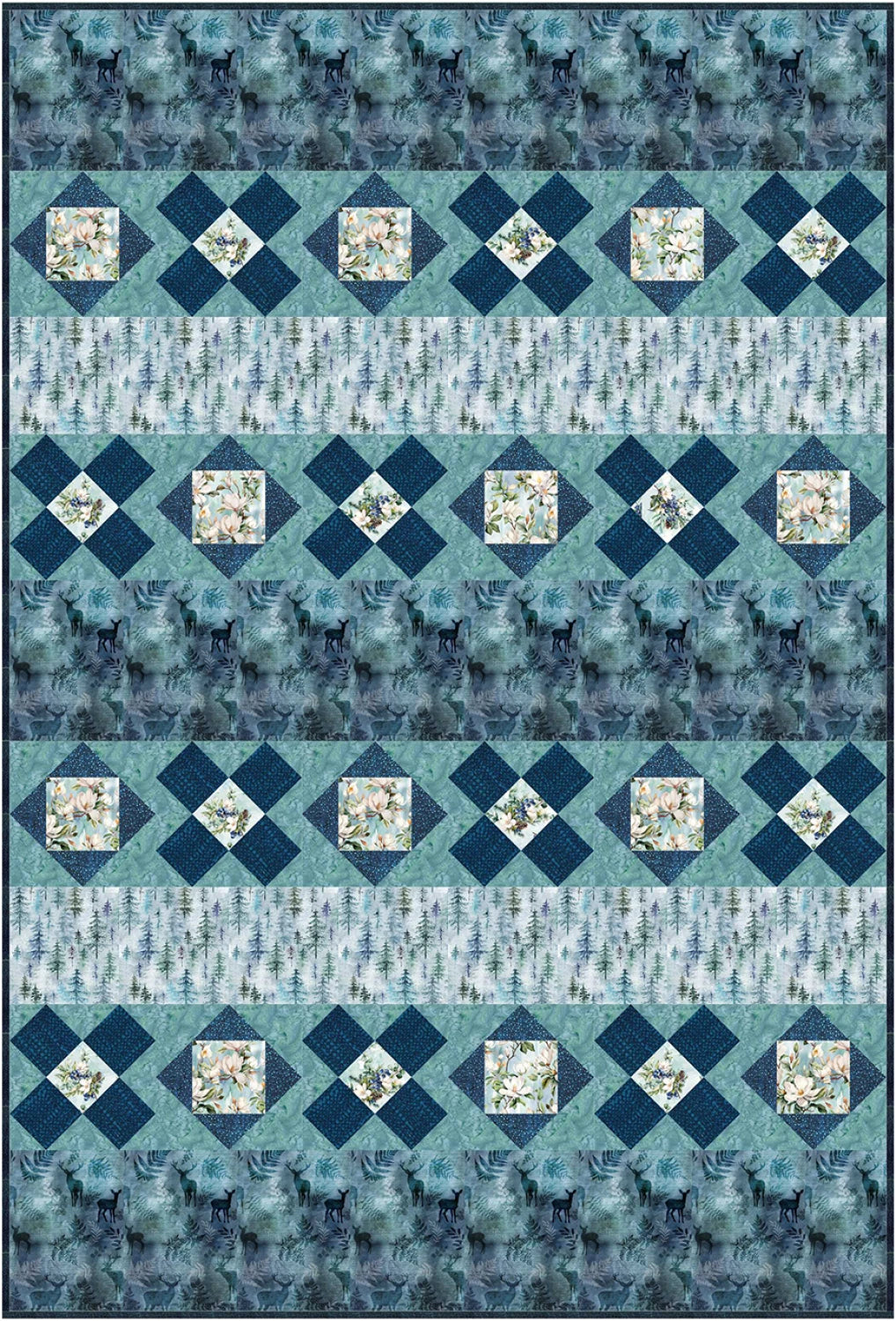 Trail Crossing Quilt Pattern by Tourmaline & Thyme Quilts