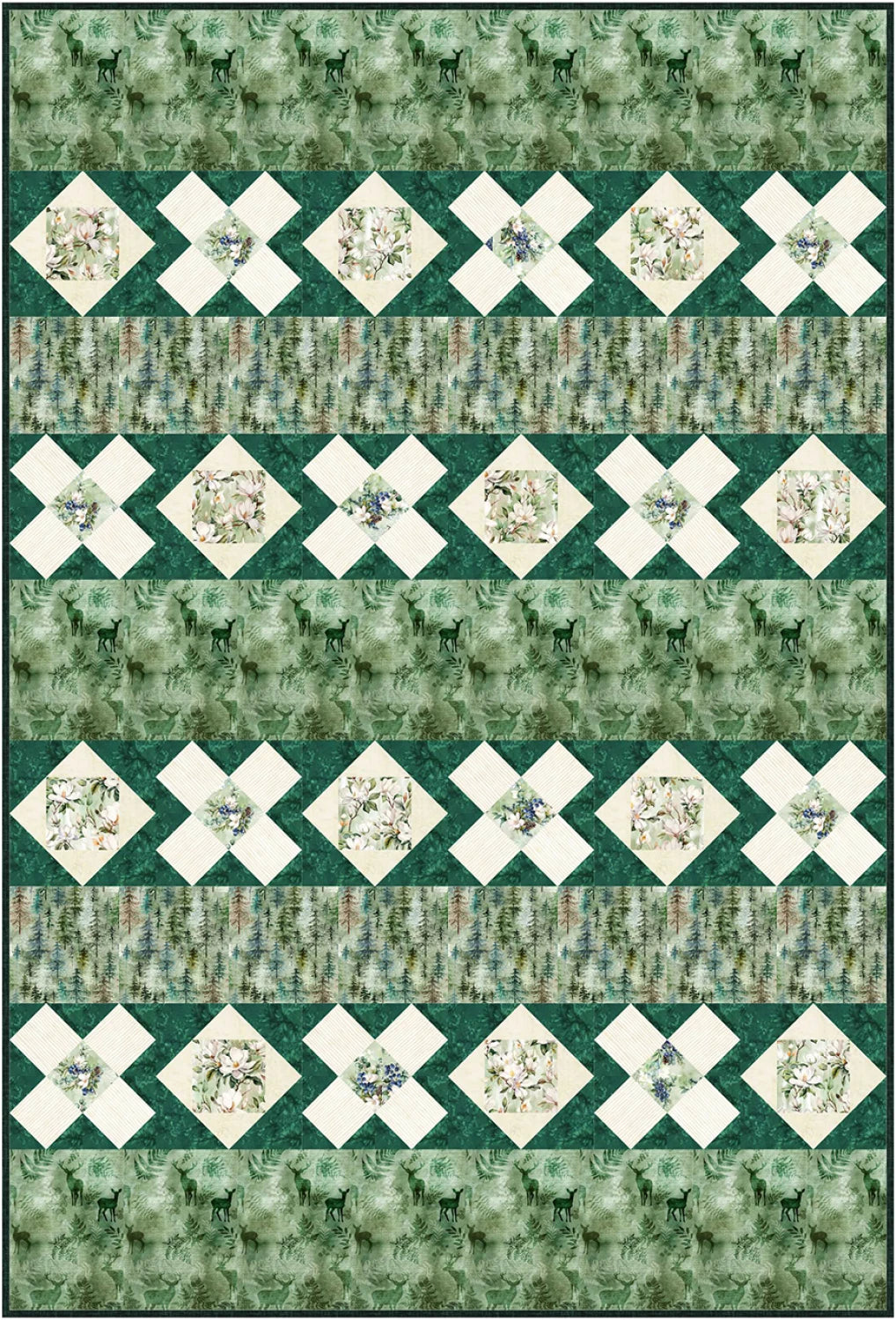 Trail Crossing Quilt Pattern by Tourmaline & Thyme Quilts
