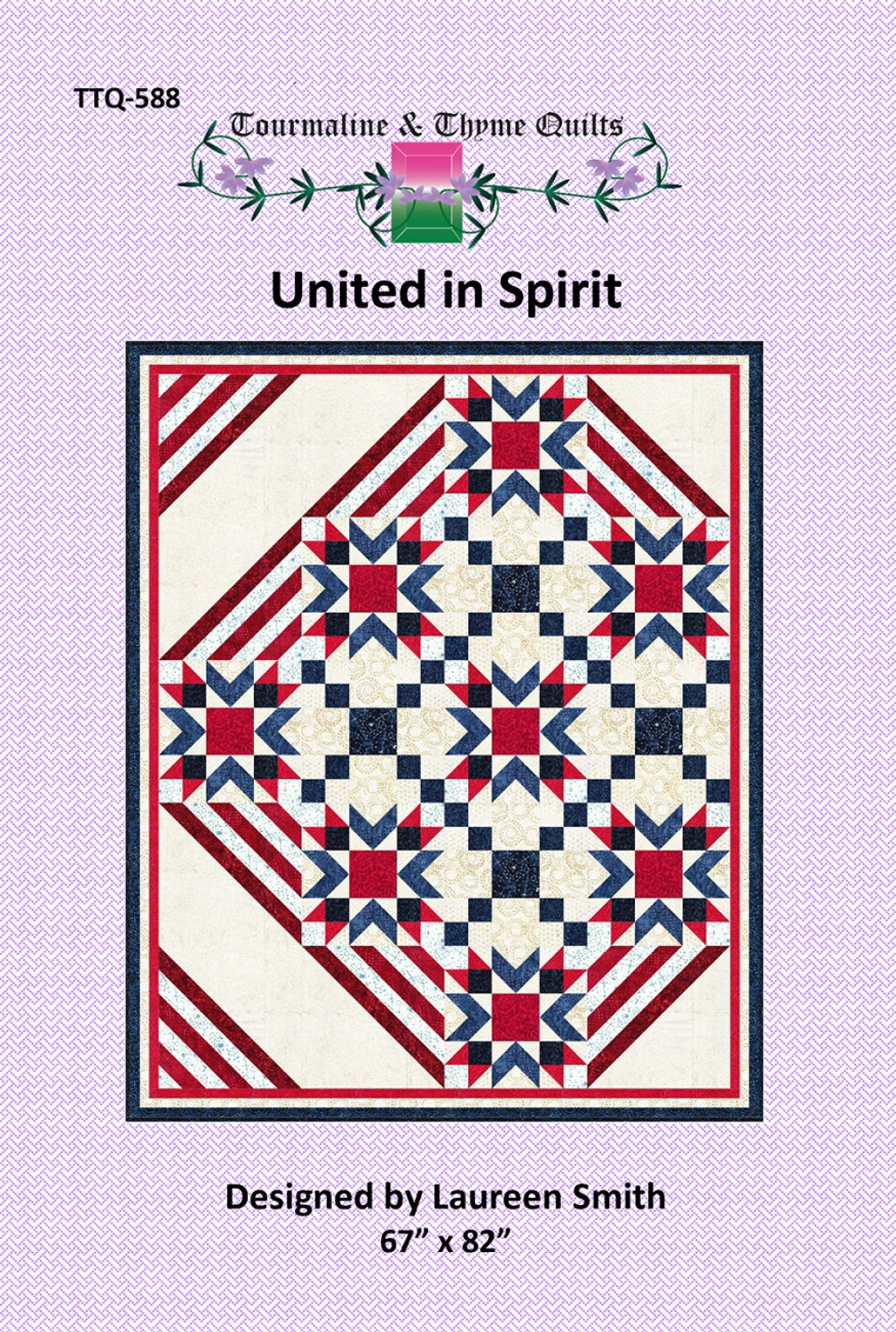 United in Spirit Quilt Pattern by Bound To Be Quilting