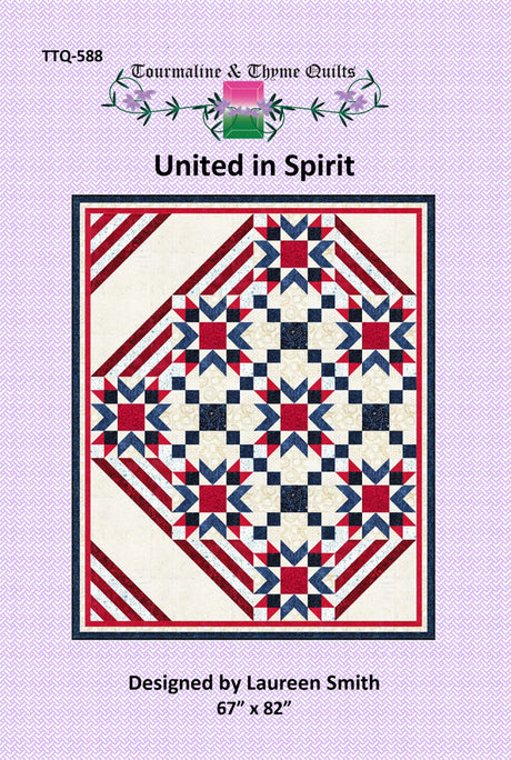 United in Spirit Quilt Pattern by Bound To Be Quilting
