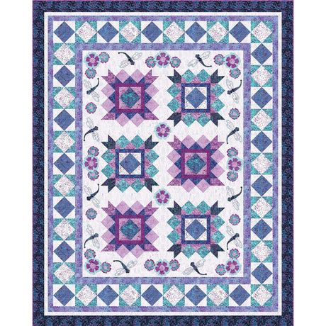 Dragonflies and Posies Quilt Pattern by The Whimsical Workshop