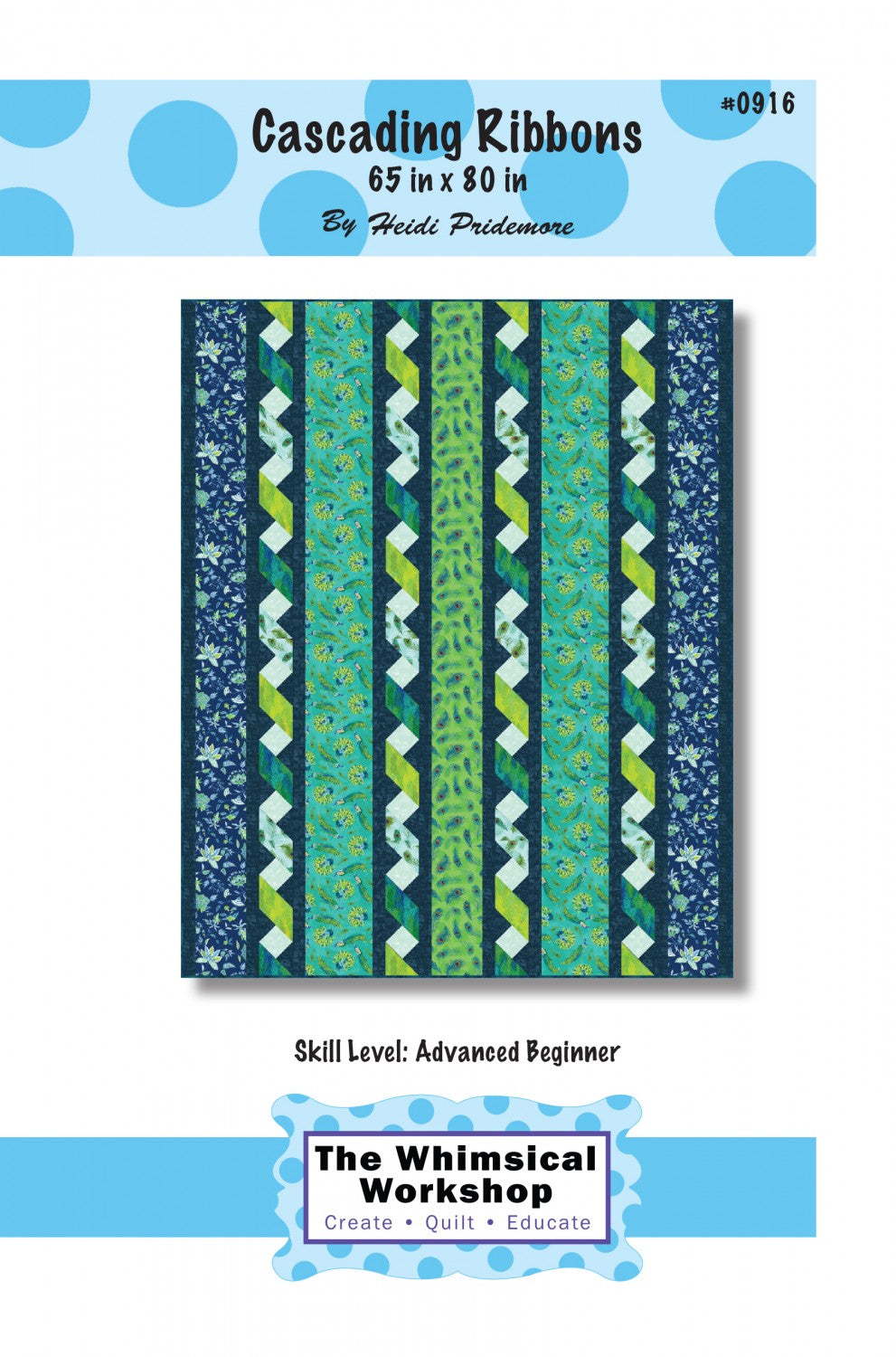 Cascading Ribbons Quilt Pattern by The Whimsical Workshop