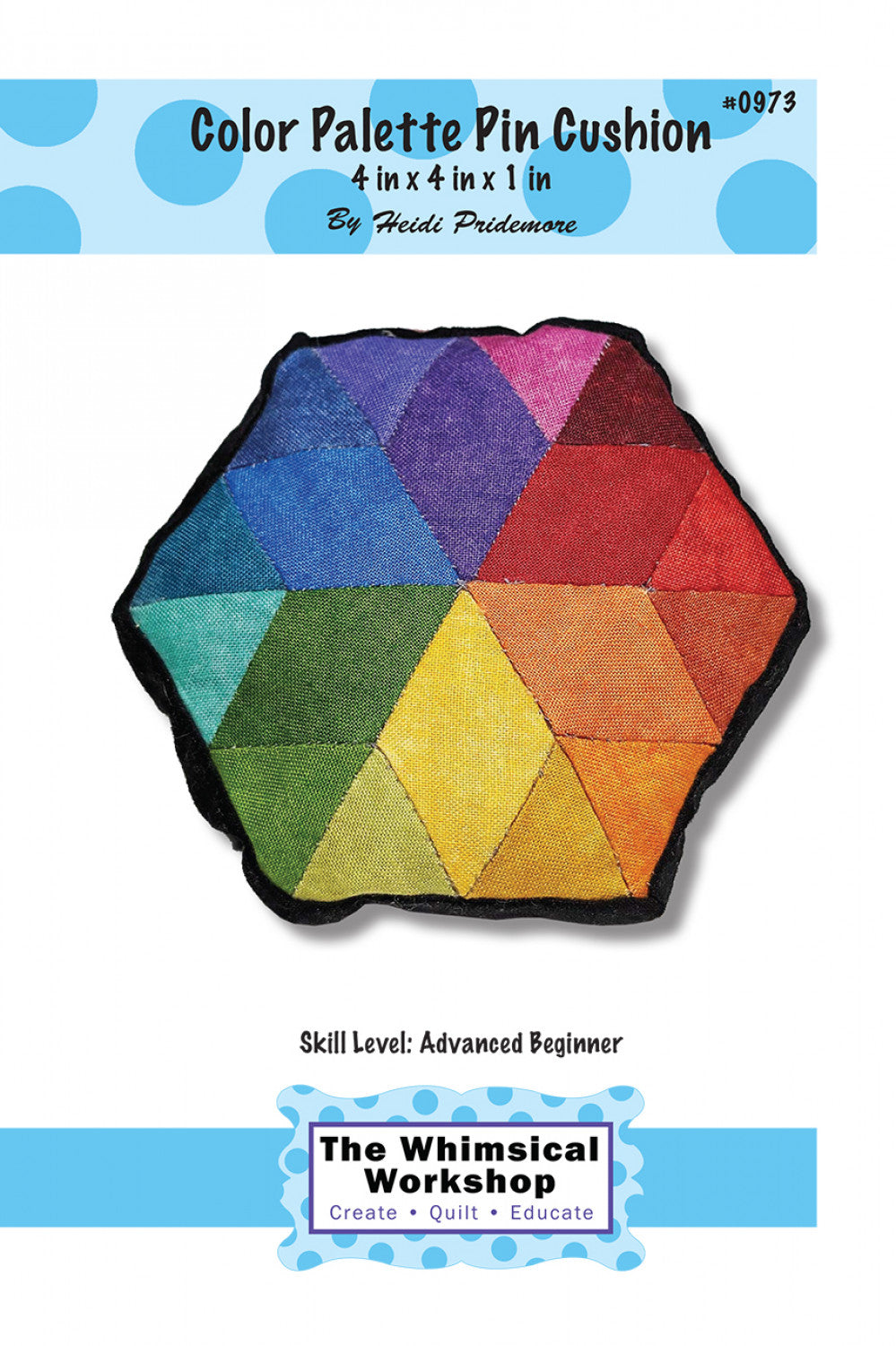 Color Palette Pin Cushion Pattern by The Whimsical Workshop