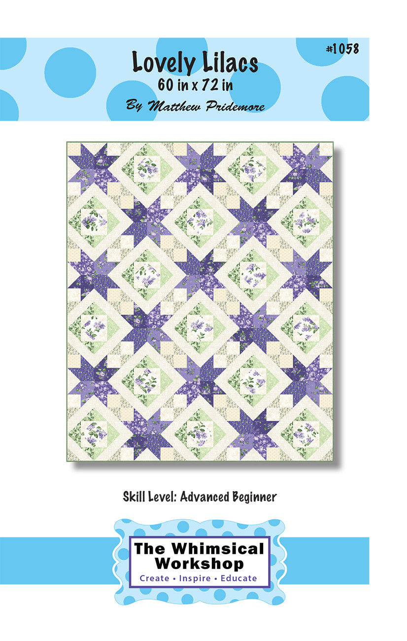 Lovely Lilacs Quilt Pattern by Whimsical Workshop