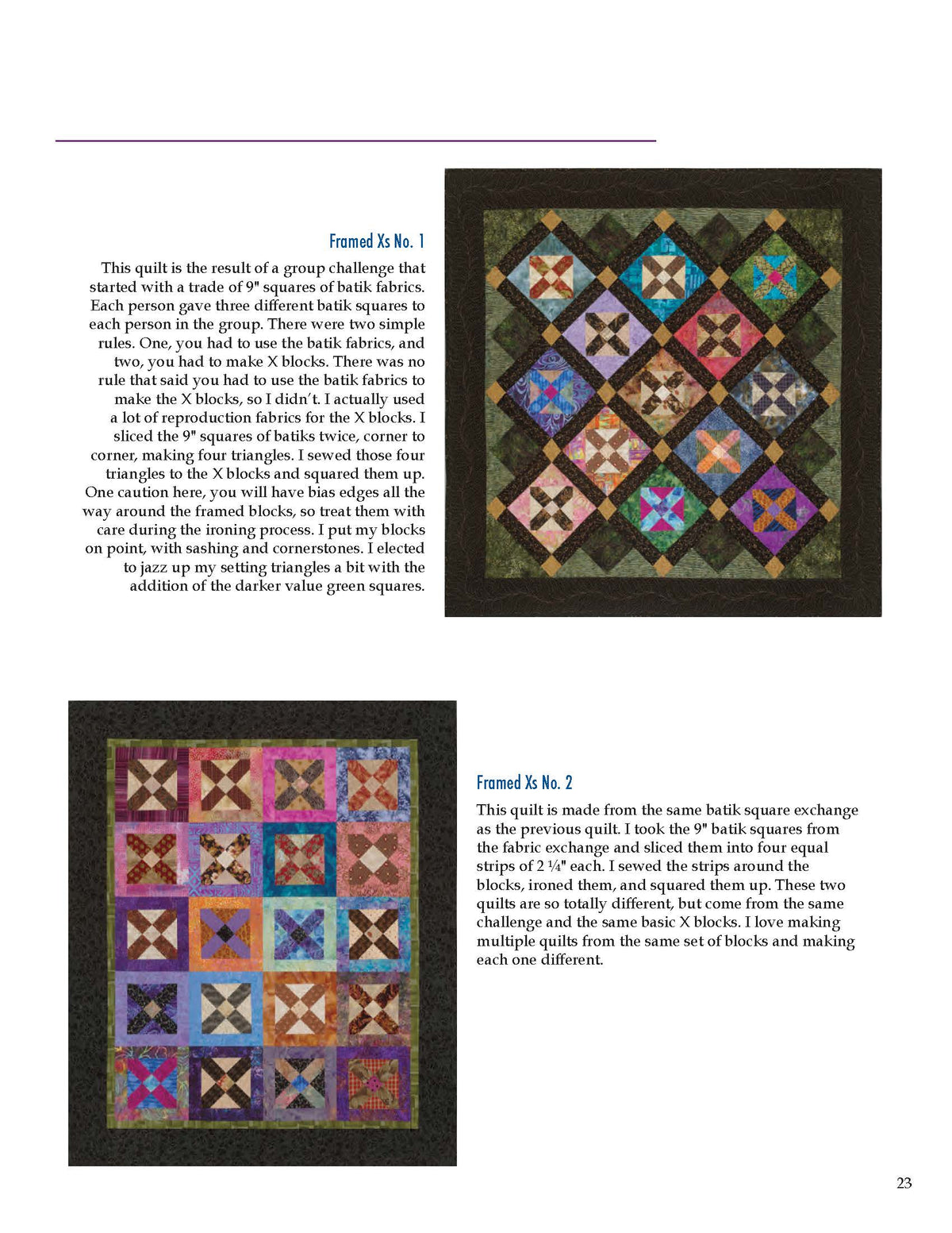 Back of the Layer 'em Up Downloadable Pattern by Cozy Quilt Designs