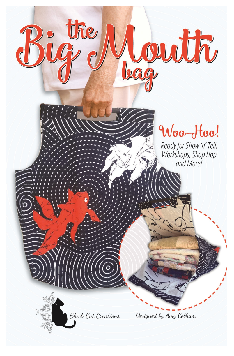 The Big Mouth Bag Downloadable Pattern by Black Cat Creations