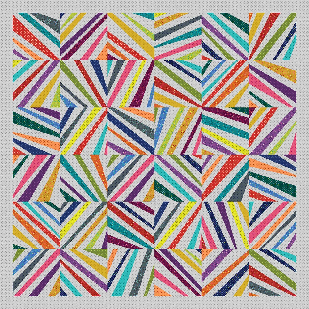 Swanky Spirals Downloadable Pattern by Christa Quilts