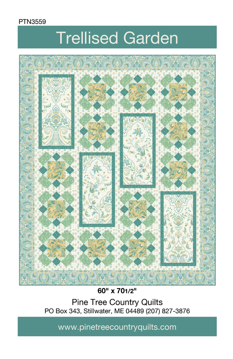 Trellised Garden Downloadable Pattern – Quilting Books Patterns and Notions