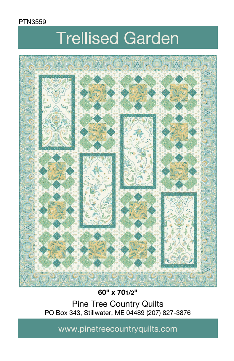 Trellised Garden Downloadable Pattern by Pine Tree Country Quilts