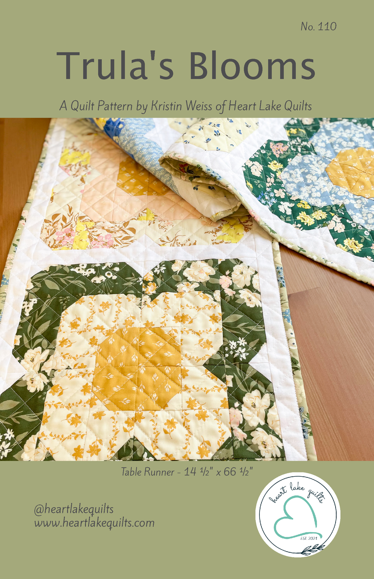 Trulas Blooms Downloadable Pattern by Heart Lake Quilts