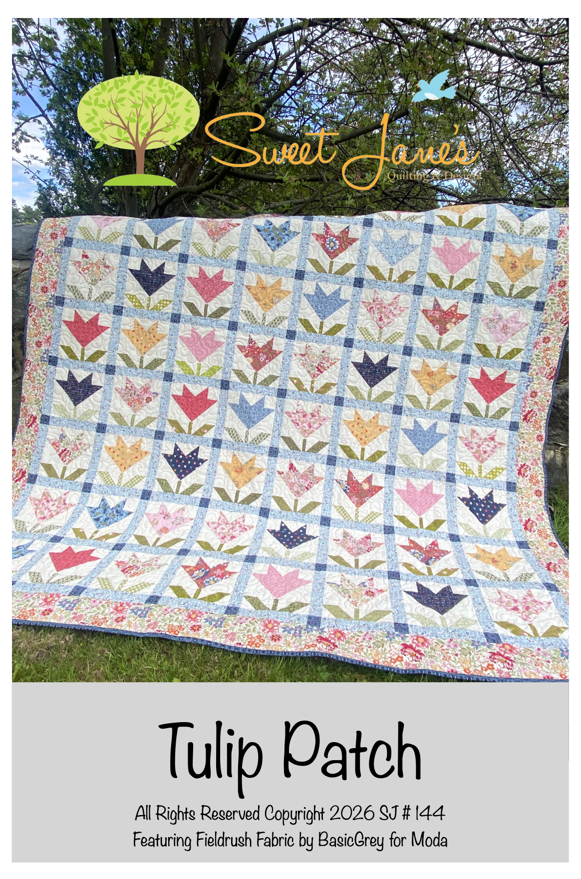 Tulip Patch Downloadable Pattern by Sweet Janes Quilting and Design