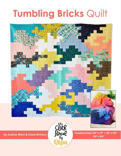 Tumbling Bricks Quilt Downloadable Pattern by Cloth Parcel