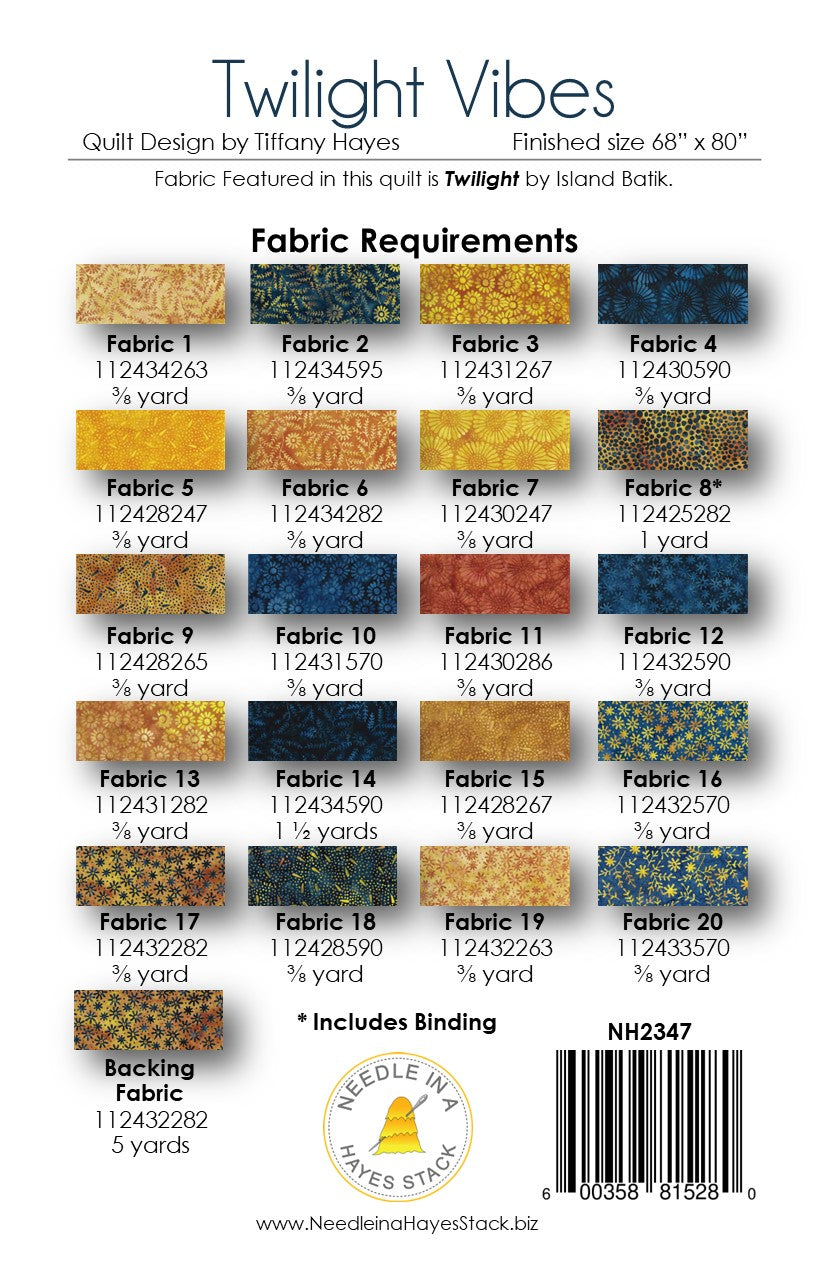 Back of the Twilight Vibes Downloadable Pattern by Needle In A Hayes Stack