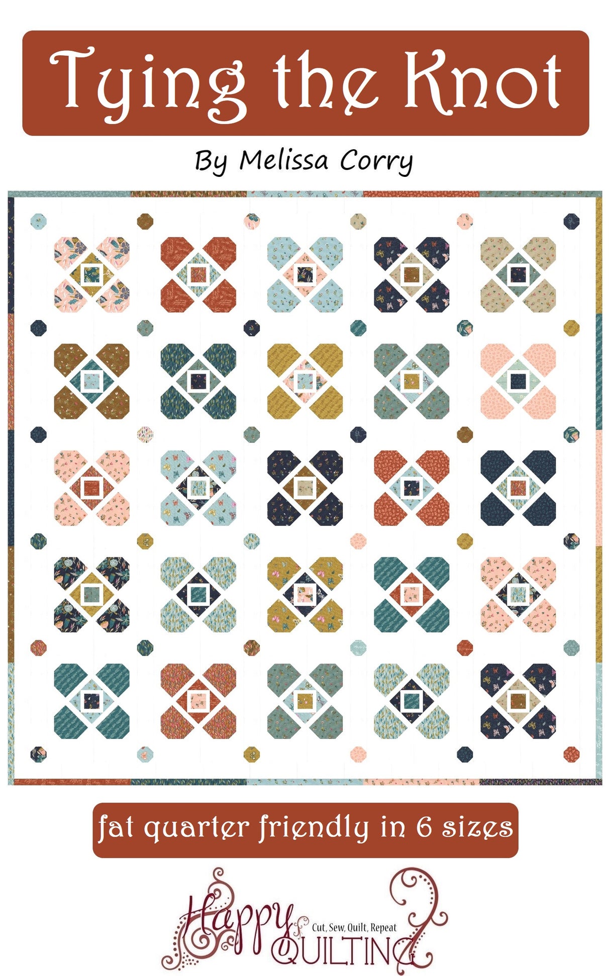 Tying the Knot Downloadable Pattern by Happy Quilting Melissa Corry