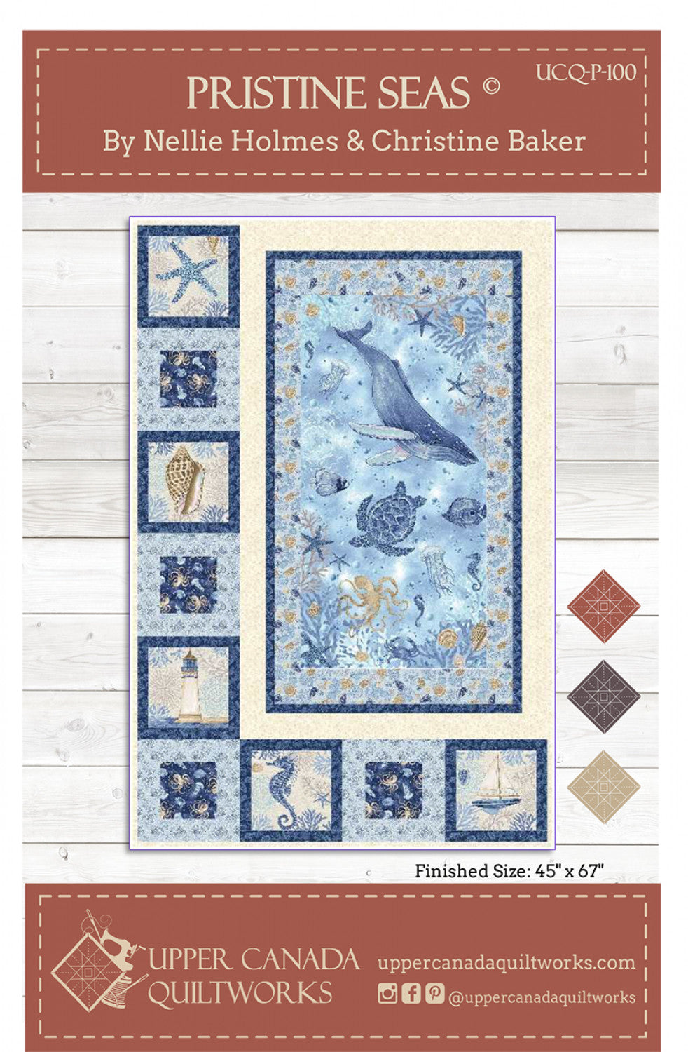 Pristine Seas Quilt Pattern by Quilt Woman
