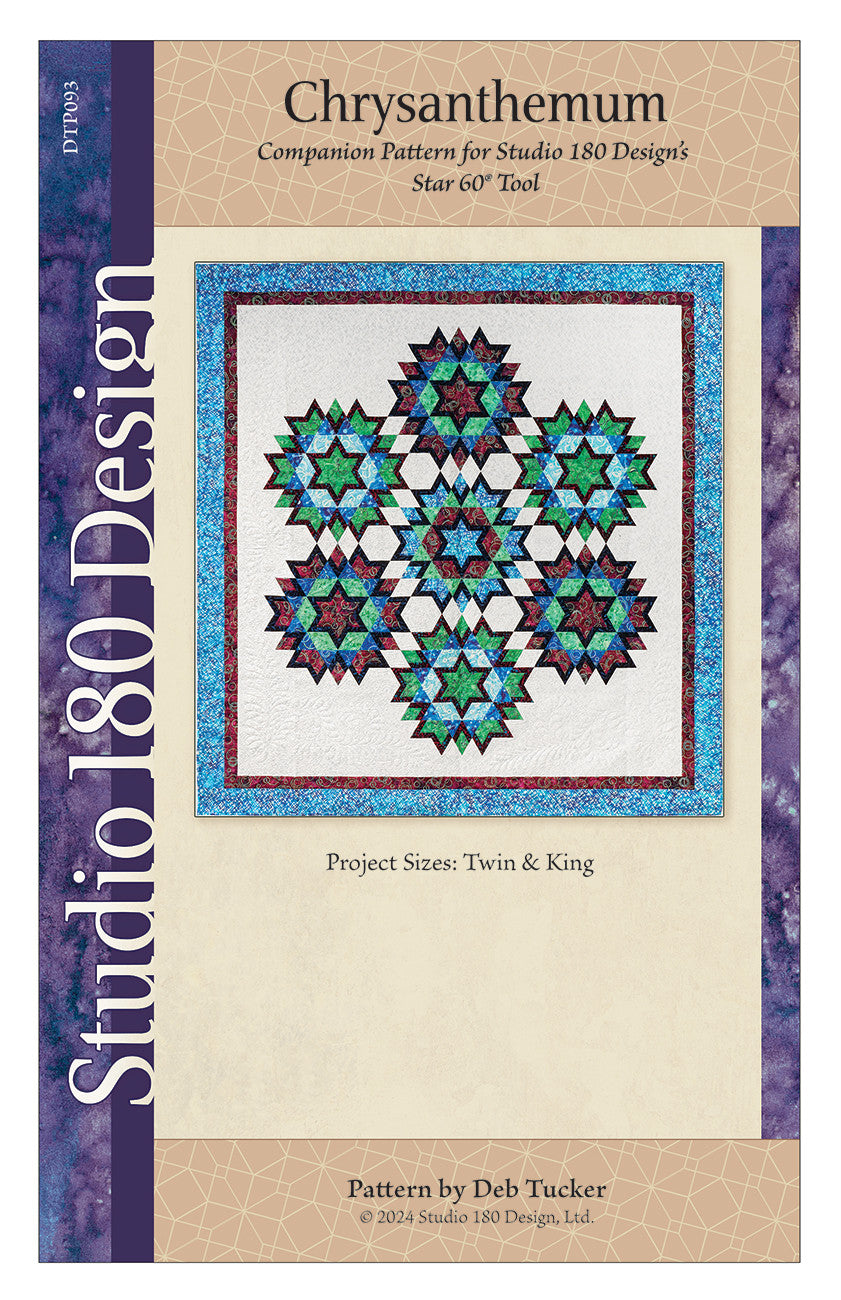 Chrysanthemum Quilt Pattern by Studio 180 Designs