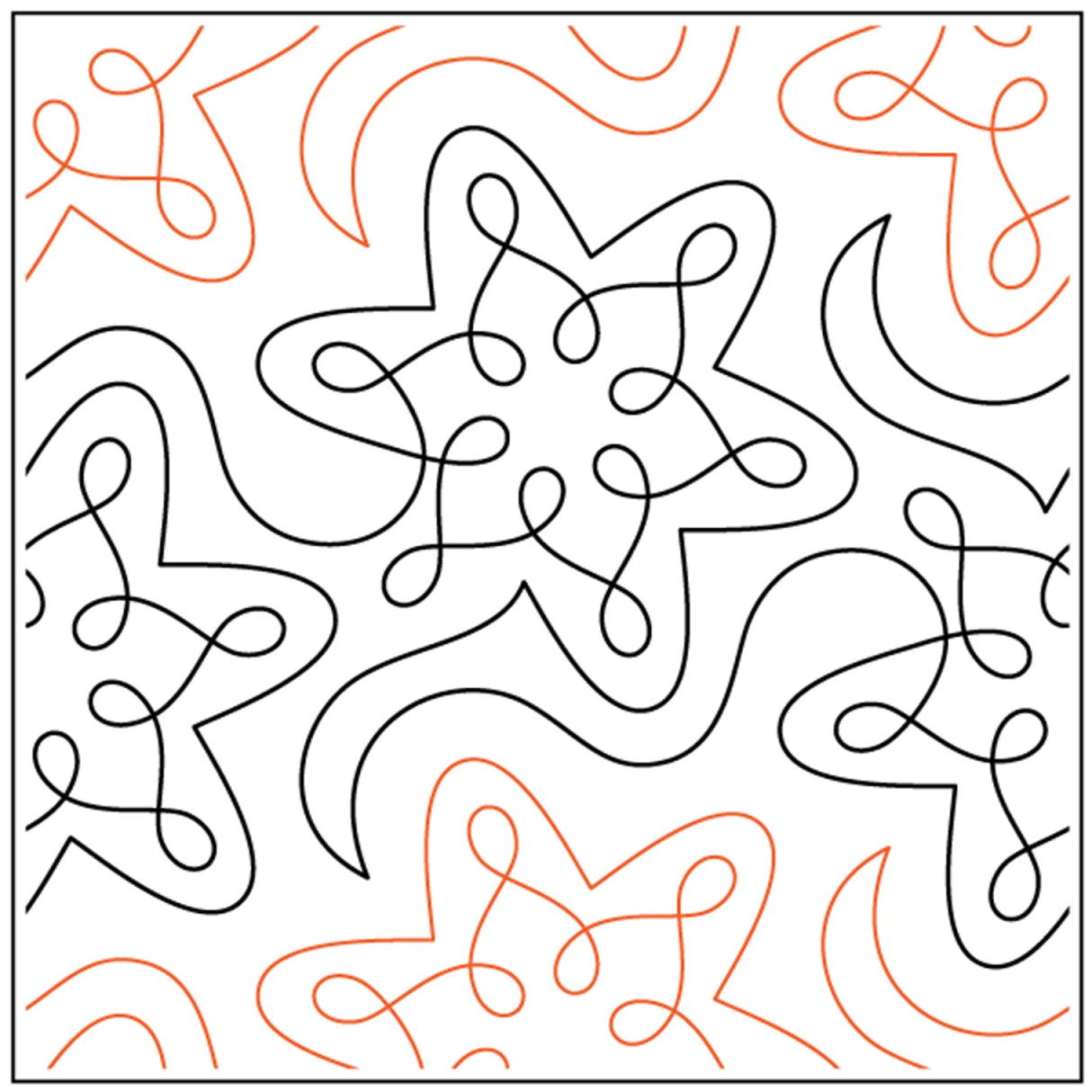 A Gentle Snowfall 9-1/4in Paper Pantograph by Quilting Creations