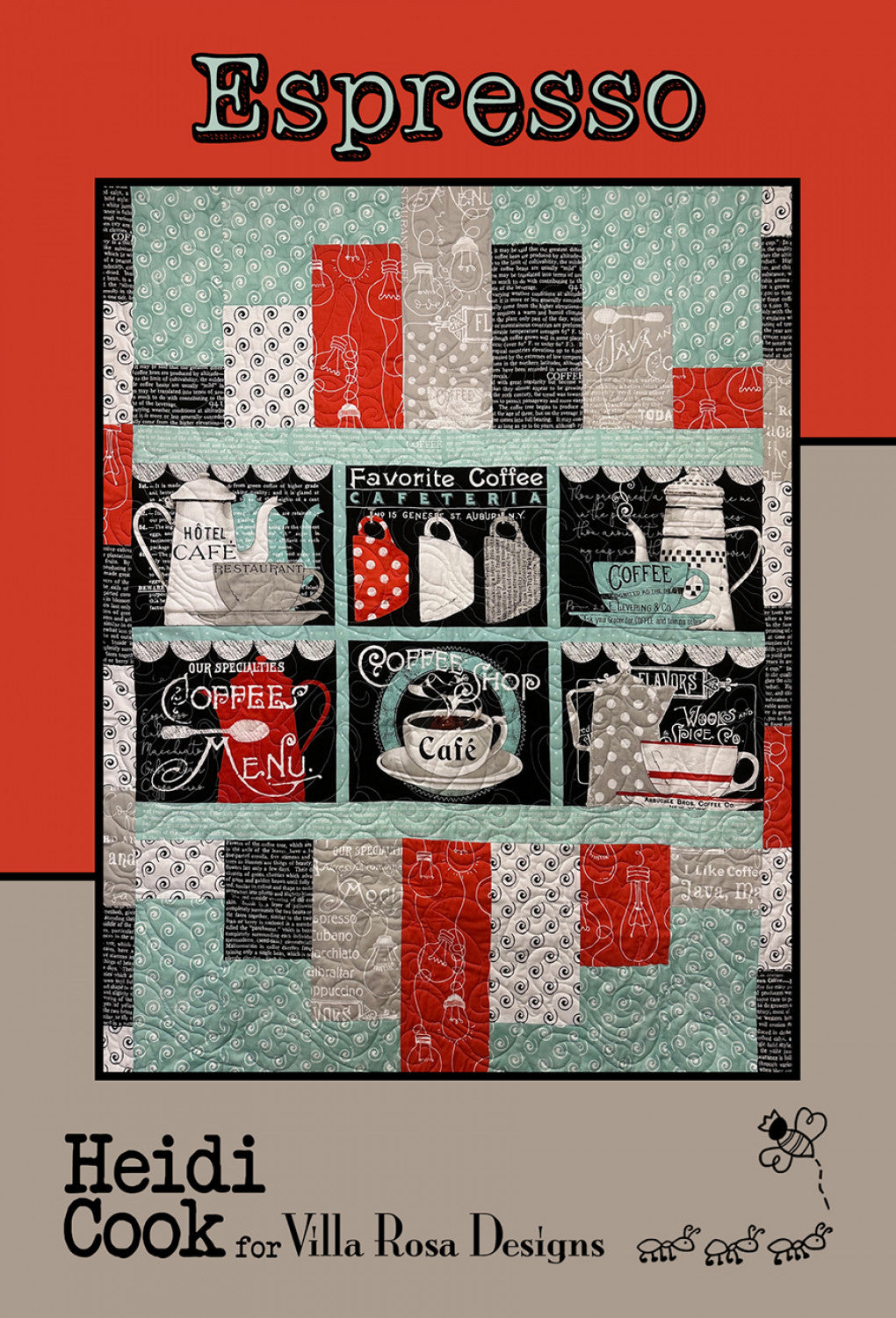 Espresso Quilt Pattern by Villa Rosa Designs