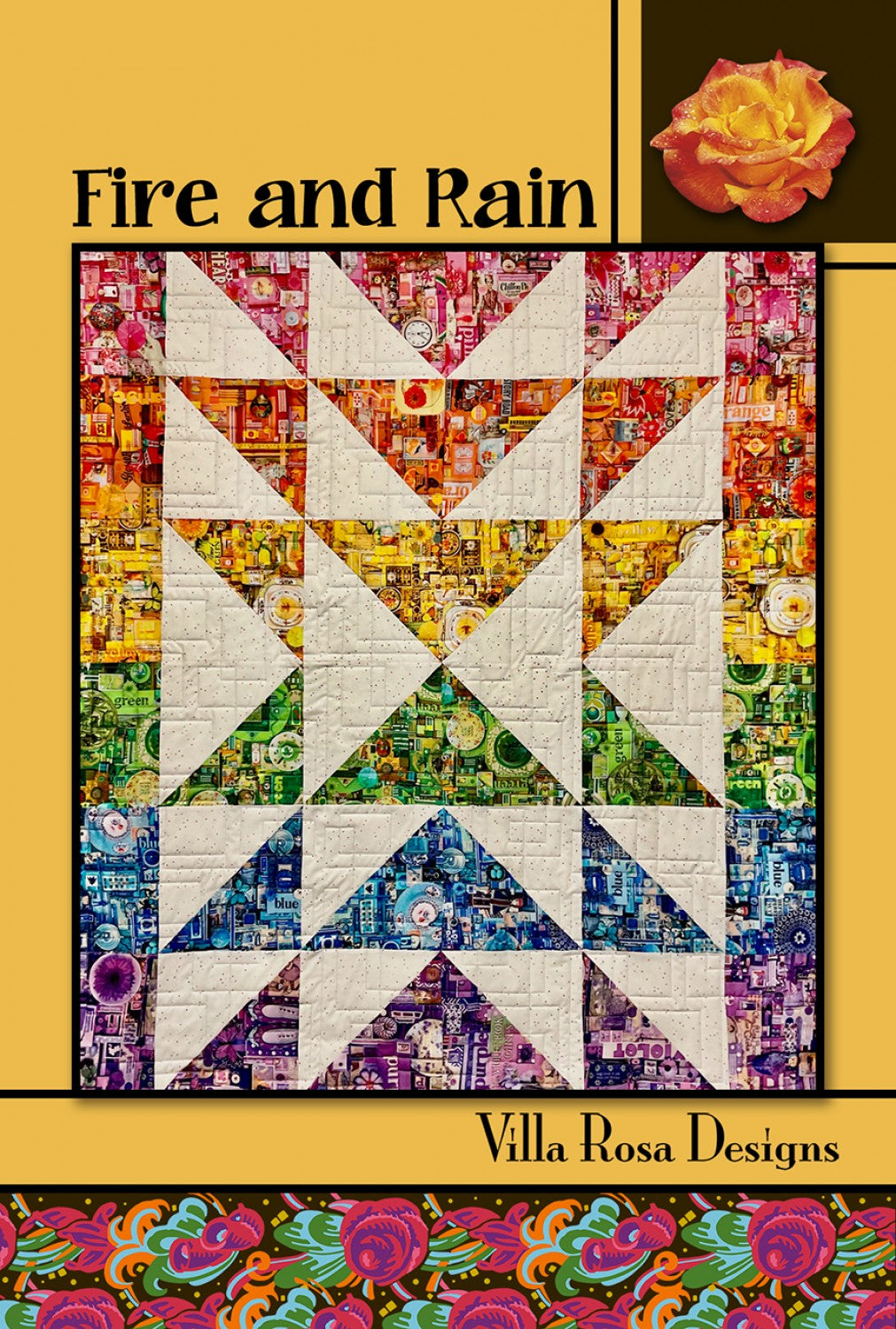 Fire and Rain Quilt Pattern by Villa Rosa Designs