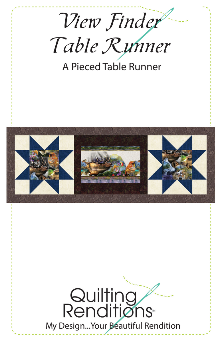 View Finder Table Runner Downloadable Pattern – Quilting Books Patterns ...