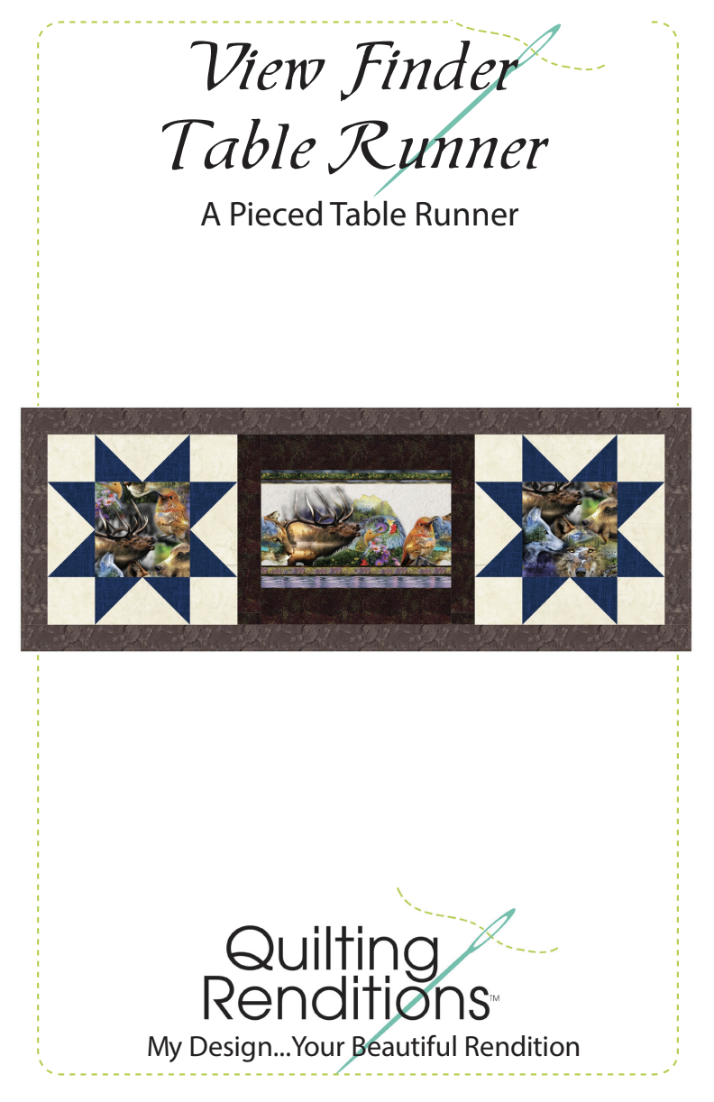 View Finder Table Runner Downloadable Pattern by Quilting Renditions