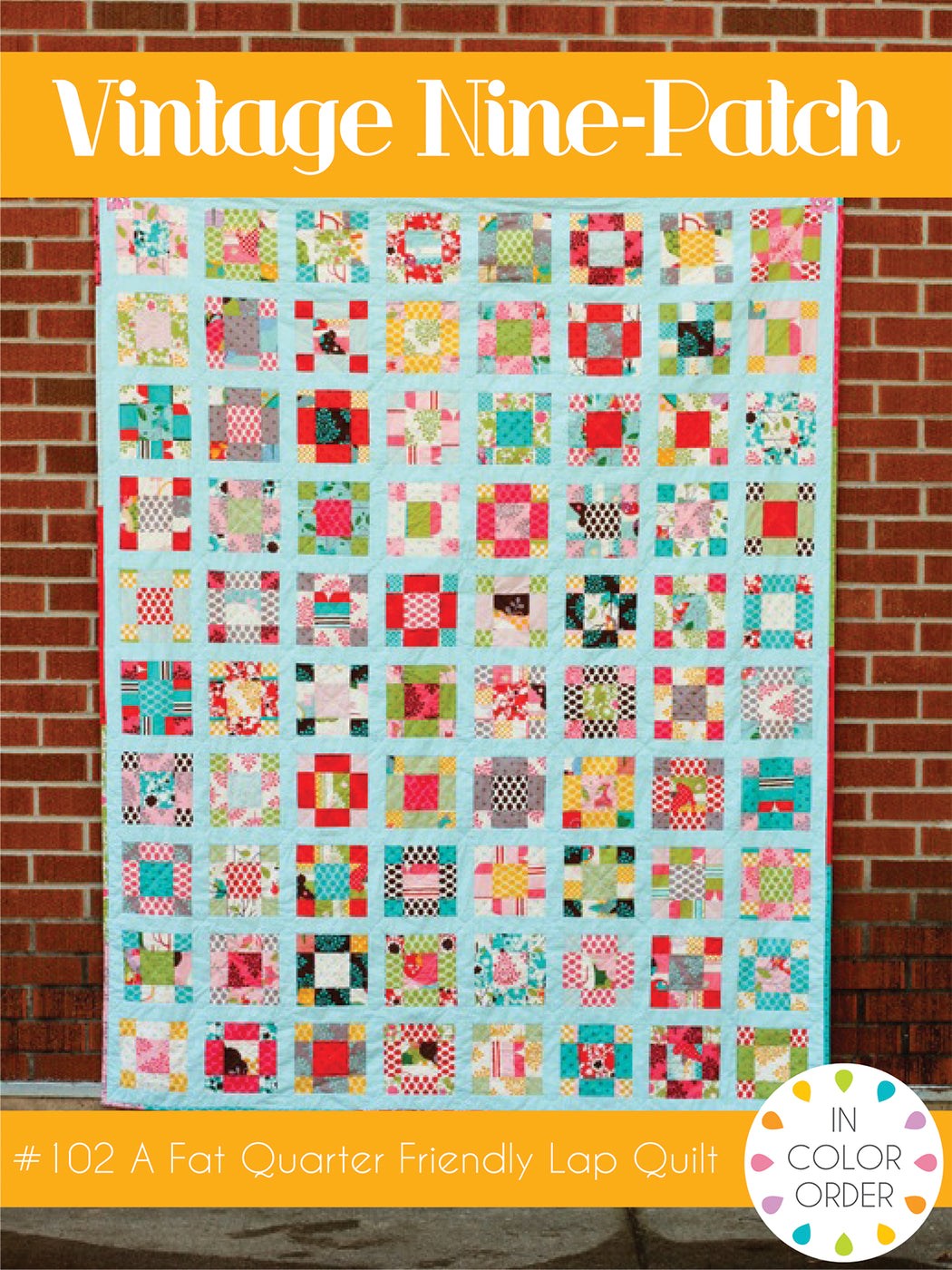 Vintage Nine-Patch Quilt Pattern by Jeni Baker