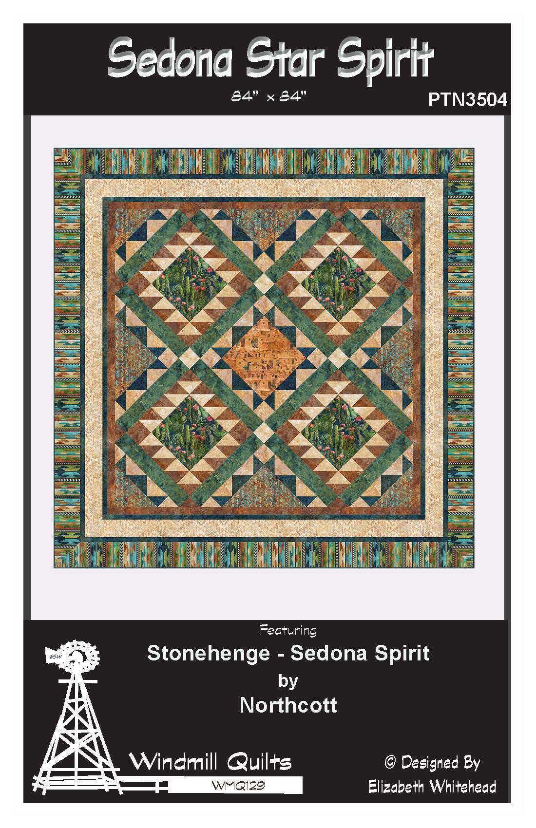 Sedona Star Spirit Quilt Pattern by Windmill Quilts