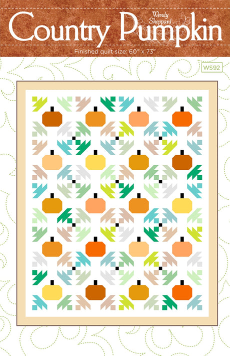 Country Pumpkin Quilt Pattern by Wendy Sheppard