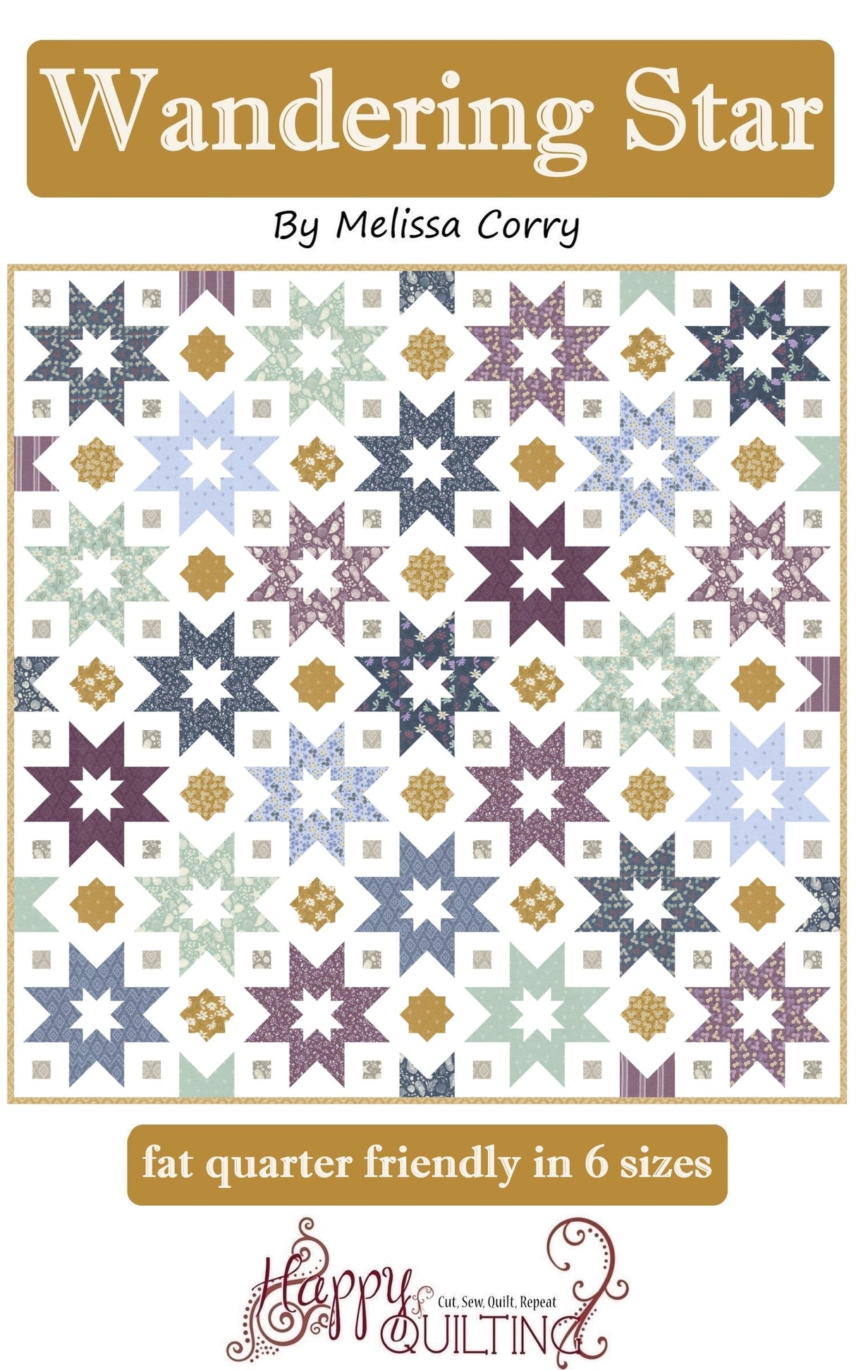 Wandering Star Downloadable Pattern by Happy Quilting Melissa Corry