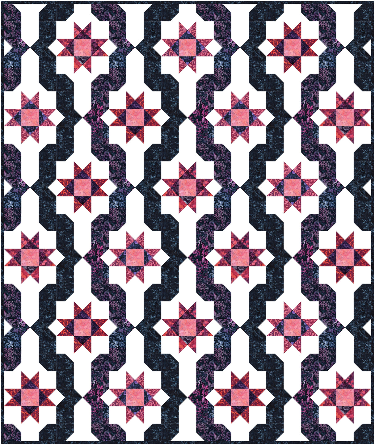 Waves of Stars Downloadable Pattern By Needle In A Hayes Stack