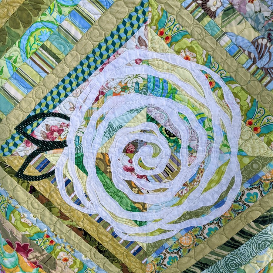 White Rose Quilt Pattern by Sewn Wyoming