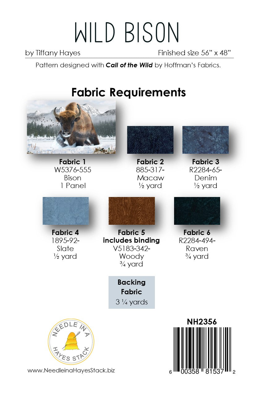 Wild Bison Downloadable Pattern by Needle In A Hayes Stack