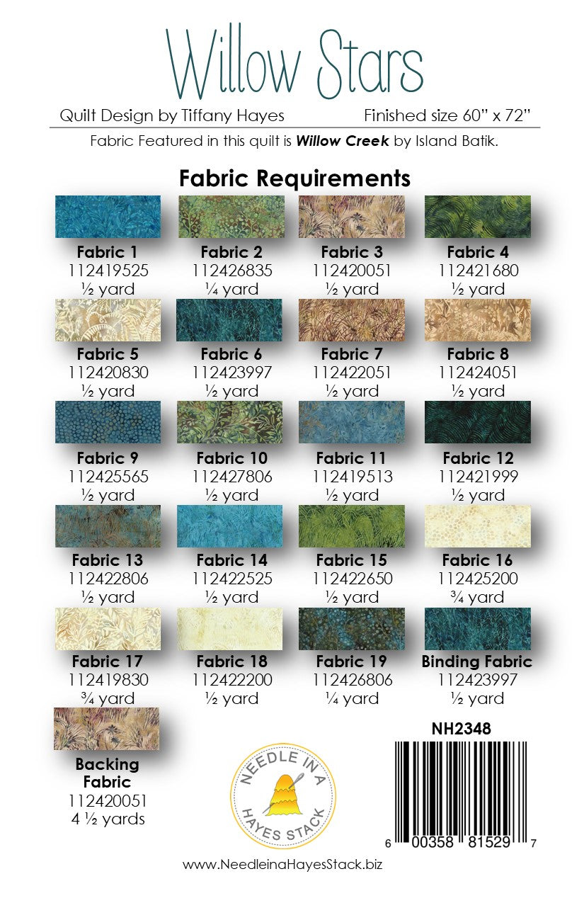 Willow Stars Downloadable Pattern by Needle In A Hayes Stack