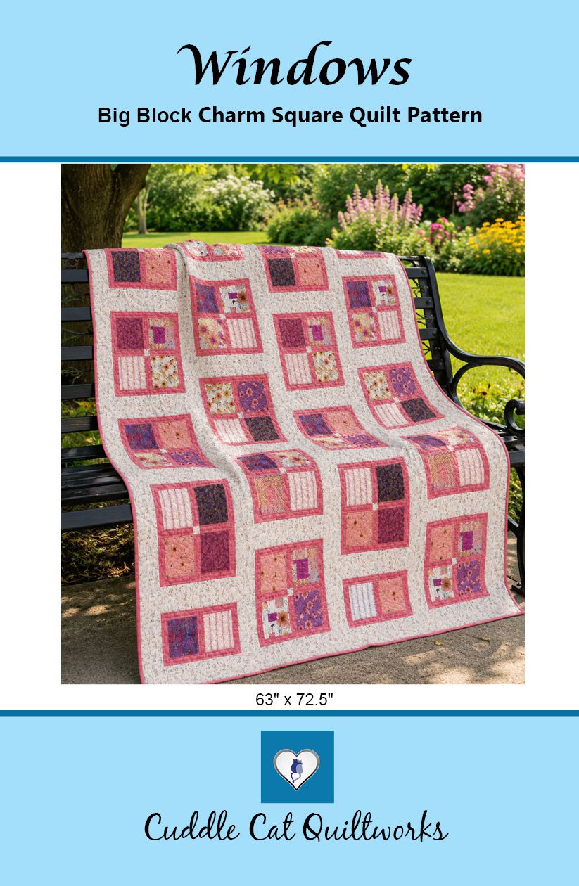 Windows Downloadable Pattern by Cuddle Cat Quiltworks
