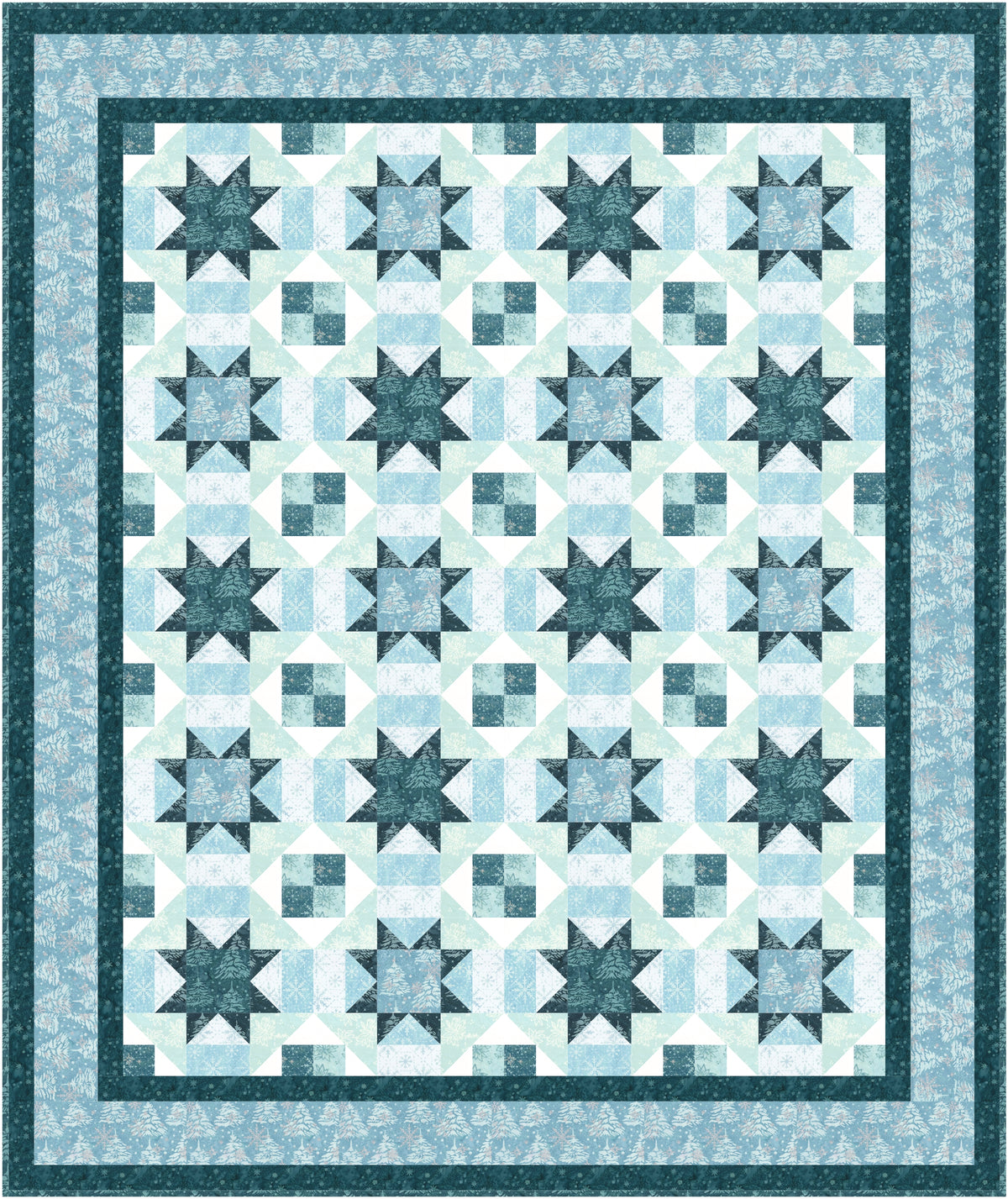 Winter Sparkle Downloadable Pattern by Needle In A Hayes Stack