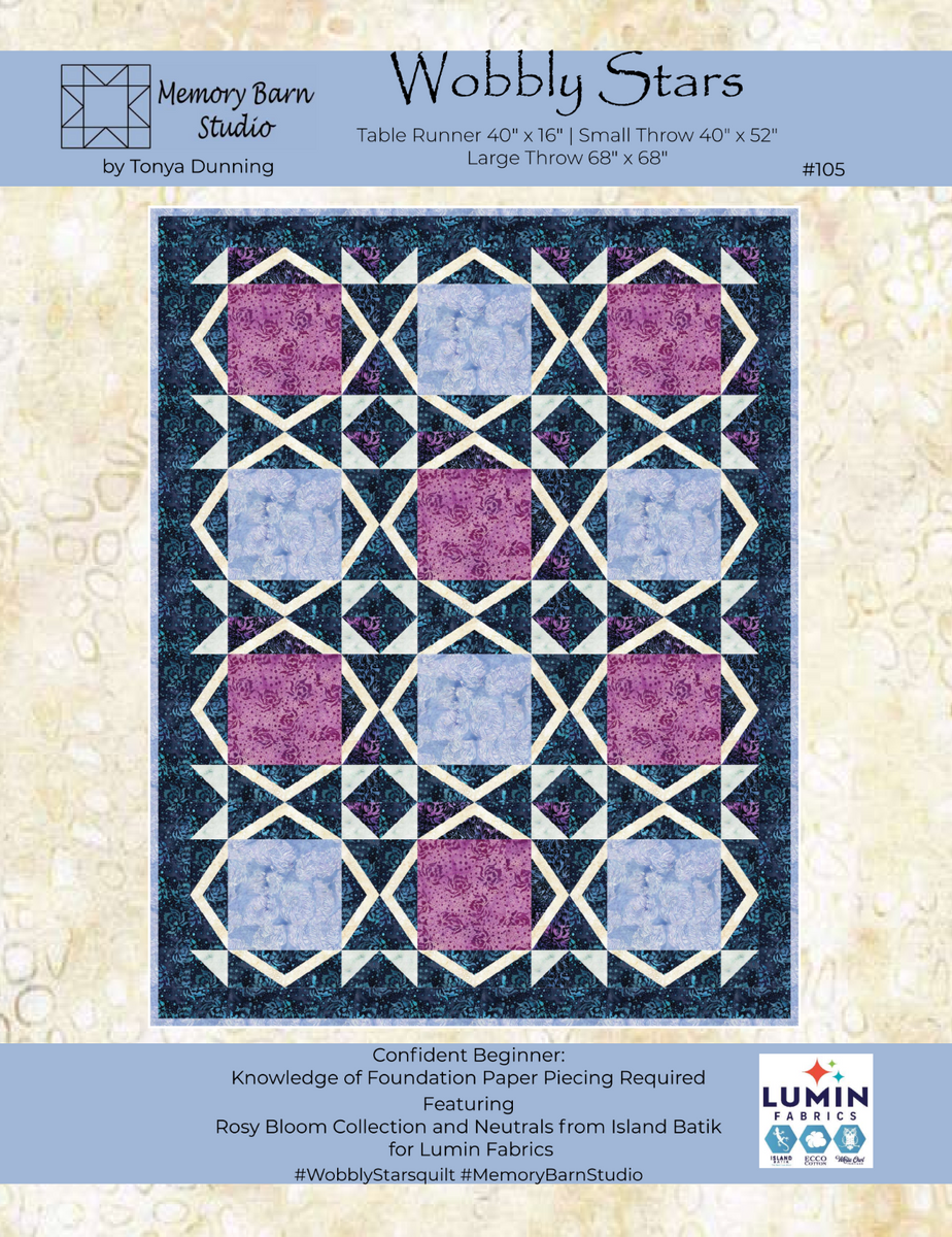 Wobbly Stars Downloadable Pattern – Quilting Books Patterns and Notions