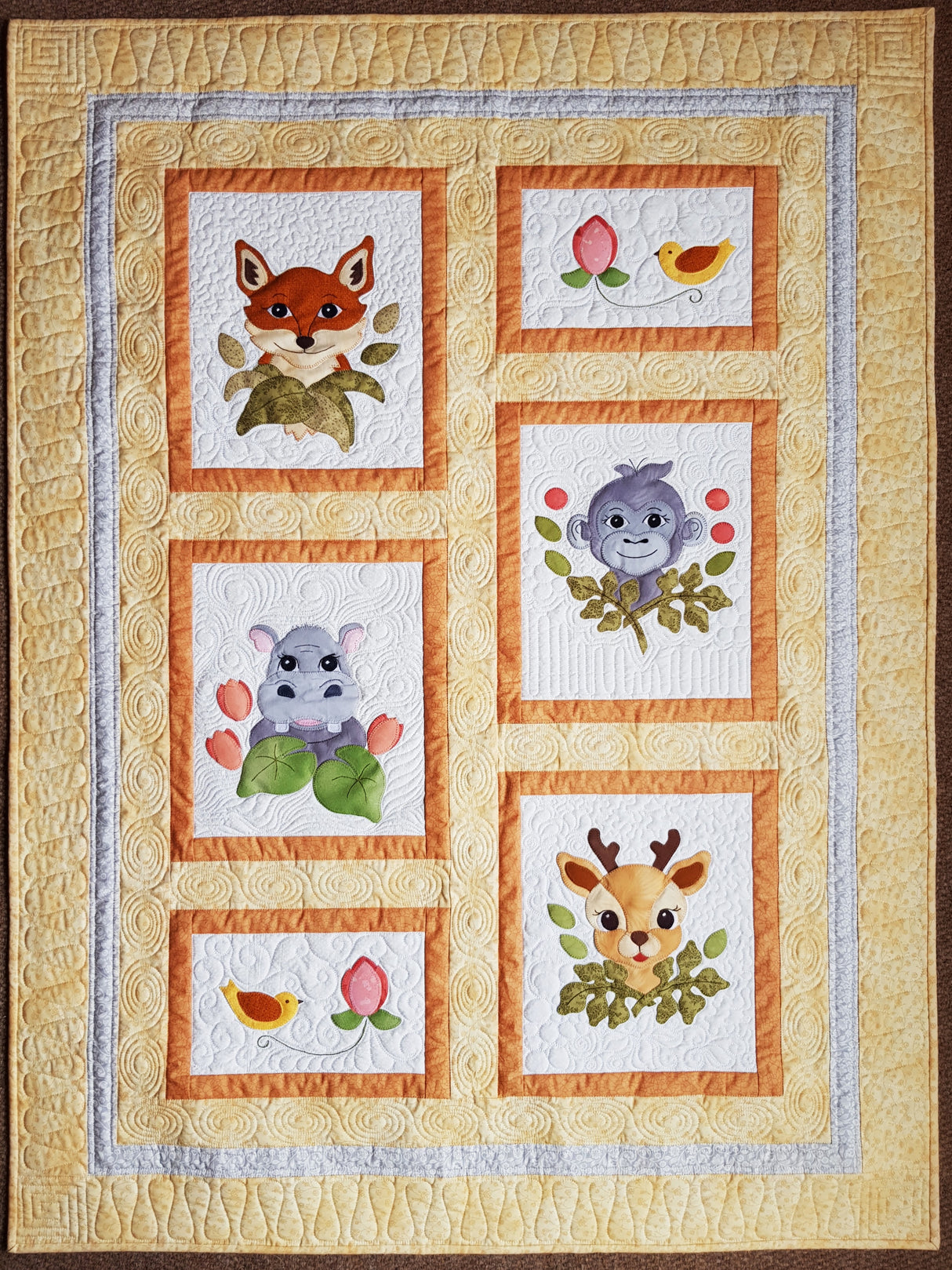 Woodland Animals Cribs Downloadable Pattern by Lavenderfield Quilt Design
