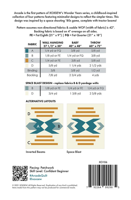 Arcade Quilt Pattern