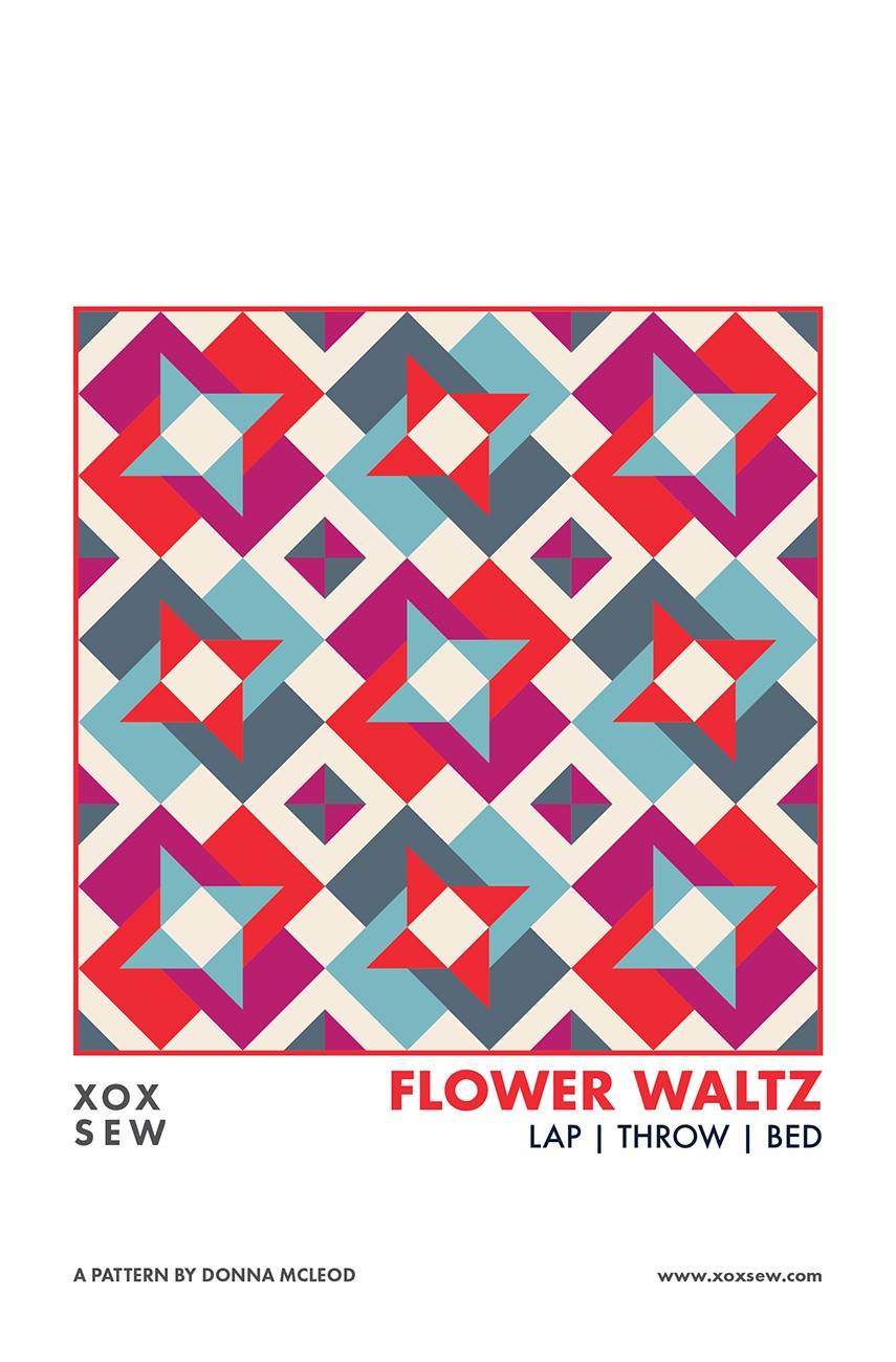 Flower Waltz Quilt Pattern by XOXSEW