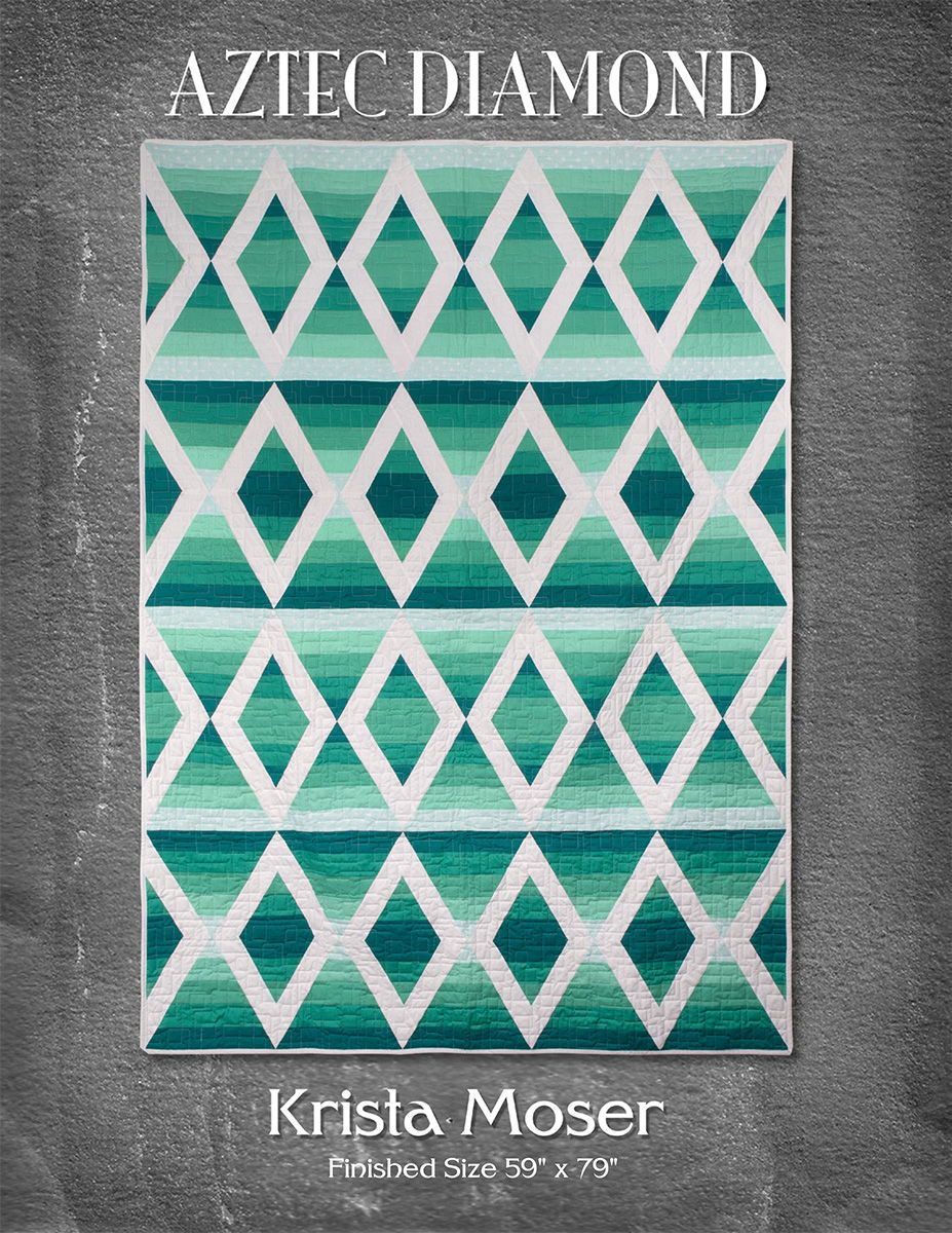 Aztec Diamond Downloadable Pattern by Krista Moser, The Quilted Life