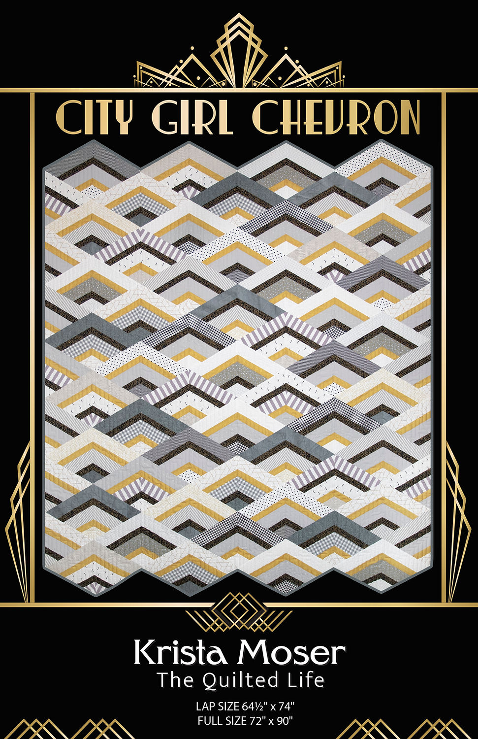 City Girl Chevron Downloadable Pattern by Krista Moser, The Quilted Life
