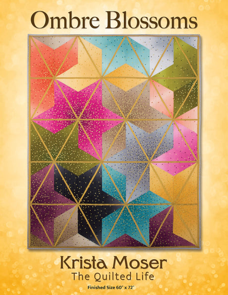 Ombre Blossoms Downloadable Pattern by Krista Moser, The Quilted Life