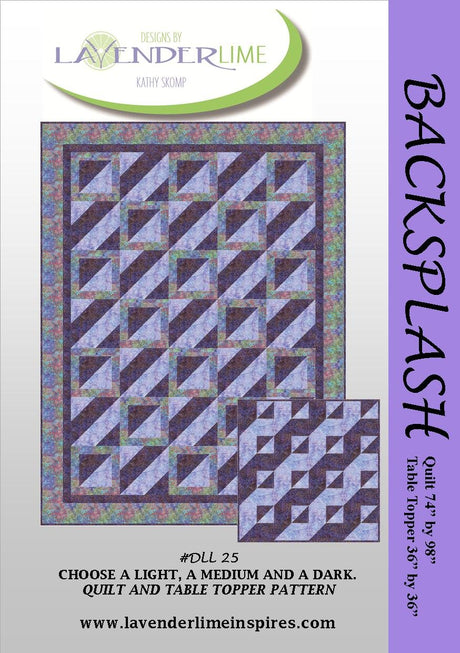 Backsplash Quilt Pattern by Lavender Lime Quilting