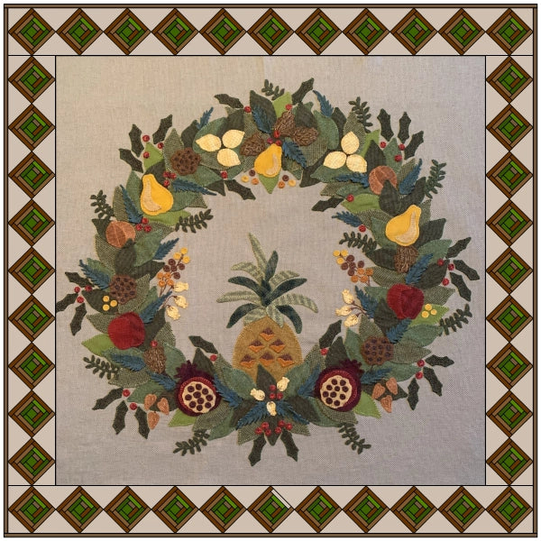 Colonial Holidays Wool Applique Pattern by Traditional Primitives