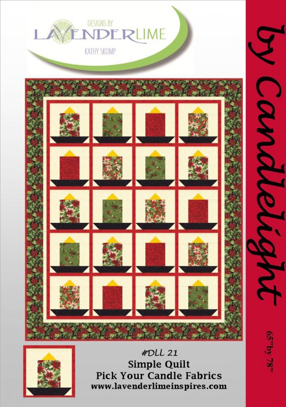 By Candlelight Downloadable Pattern by Lavender Lime Quilting