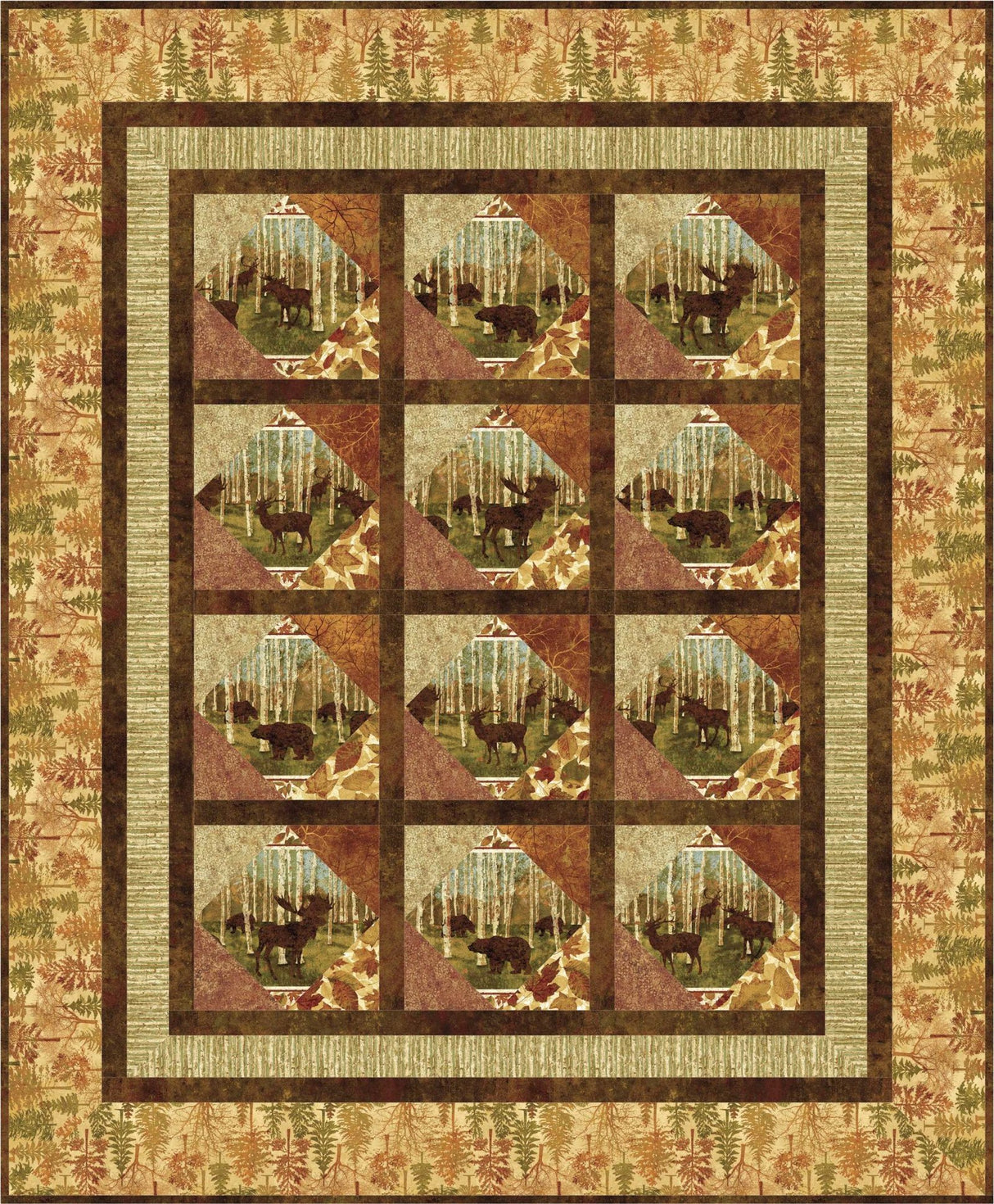 Cabin Window Downloadable Pattern by Upper Canada Quiltworks